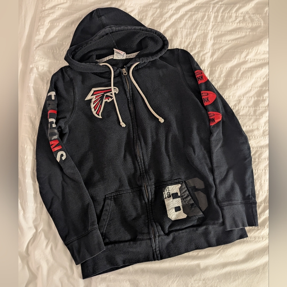 Victoria's Secret PINK Flacons Football  Zip Up Hoodie